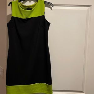 Fitted 2 tone dress